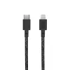USB-C uz Lightning kabelis Native Union Night kabelis 3 m — Melns/Pelēks, 3 m garums