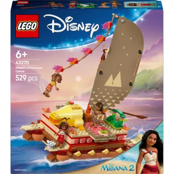LEGO 43270 klucīšu komplekts — 529 elementi, 3 minifigūras, 260×120×220 mm, 0,198 kg, sudraba