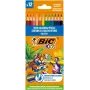 BIC krāsainie zīmuļi Kids Smooth 12 krāsu komplekts