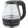 Tējkanna | Adler | Tējkanna | AD 1224 | Standarta | 2000 W | 1,5 L | Stikls | 360° grozāma pamatne | Melna