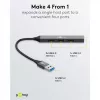 Goobay USB centrmezgls 74456 Type-A 5000 Mbit/s Gaiši pelēks