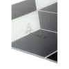 NeXtime klok 8171 Cubic, 43.5x37 cm, pie sienas stiprināms, Melns/ Balts/ Pelēks