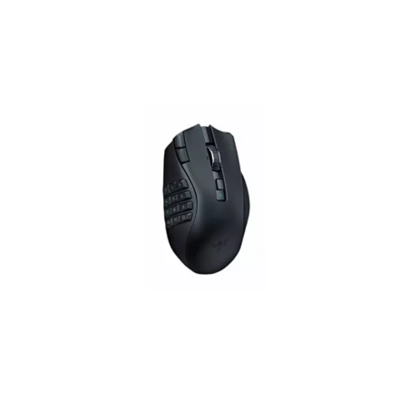 Spēļu pele Razer Naga V2 HyperSpeed RF bezvadu + Bluetooth, labā roka, 30000 DPI, optiskā, melna