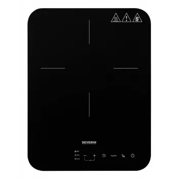 Indukcijas plīts virsma SEVERIN KP 1032, 1 zonas skārienjutīga vadība, 220 mm Ø, 2000 W, stikla virsma, galda virsmai