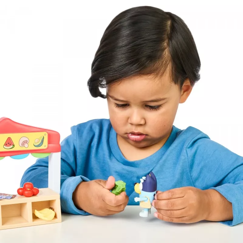 Rotaļfigūru komplekts TMTOYS Mini Bluey Grocery store BLU17555 – mini varoņu komplekts rotaļām