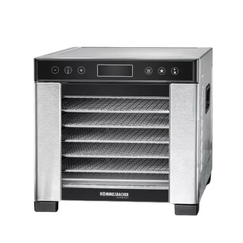 Pārtikas žāvētājs Rommelsbacher DA 650 600 W nerūsējošais tērauds, 0,5 m², 35–75 °C, 7 paplātes