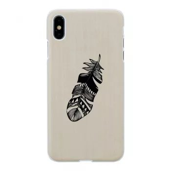 Viedtālruņa maciņš no koka — Indian balta iPhone XS Max