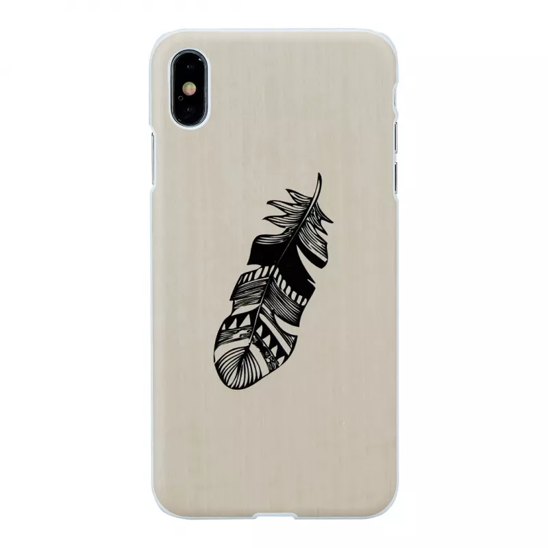Viedtālruņa maciņš no koka — Indian balta iPhone XS Max