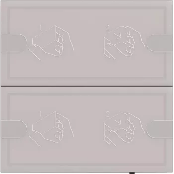 Sienas vadības skāriensensors Gira KNX Tastsensor 4 Komf. 2f TS4 anthr. — KNX skāriensensors, 4 pogu, antracīts