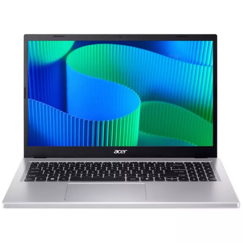 Acer Extensa 15 EX215-57-TCO-3290 klēpjdators ar Intel i3-1315U, 15,6 collu FHD, 8GB DDR5, 256GB SSD, Wi‑Fi 6, Windows 11 Pro Education, sudraba krāsā