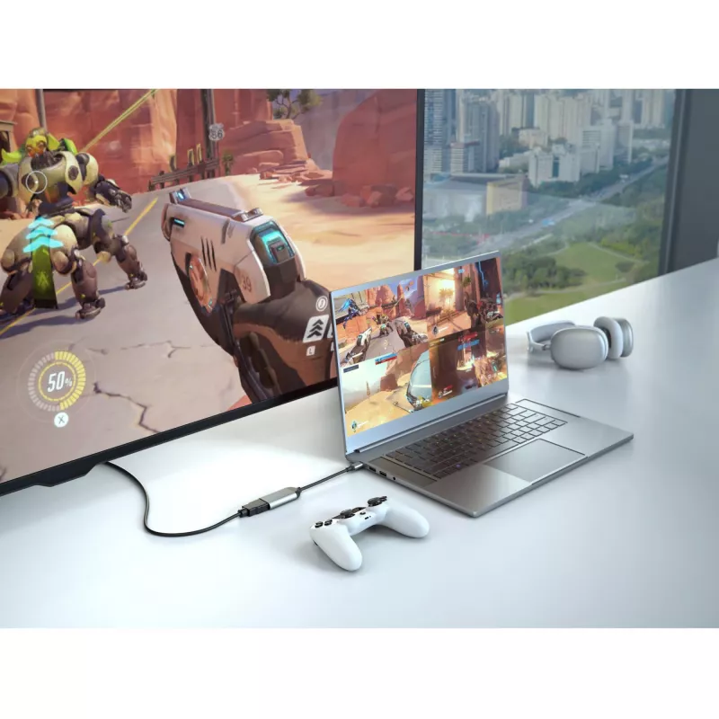 HYPER HD-H8K USB Type-C HDMI nerūsējošais tērauds