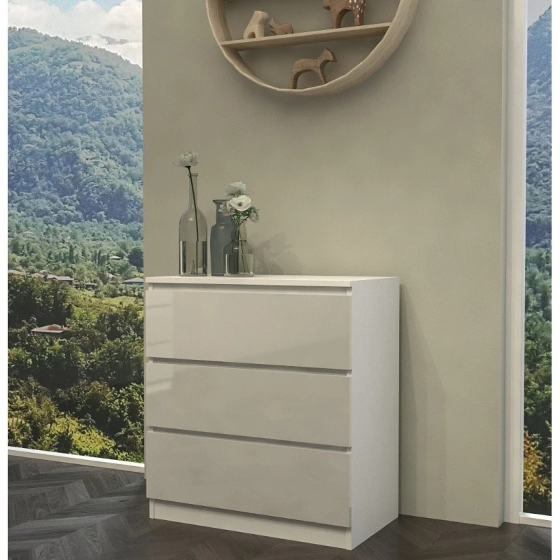 Topeshop M3 BIEL POŁYSK kumode