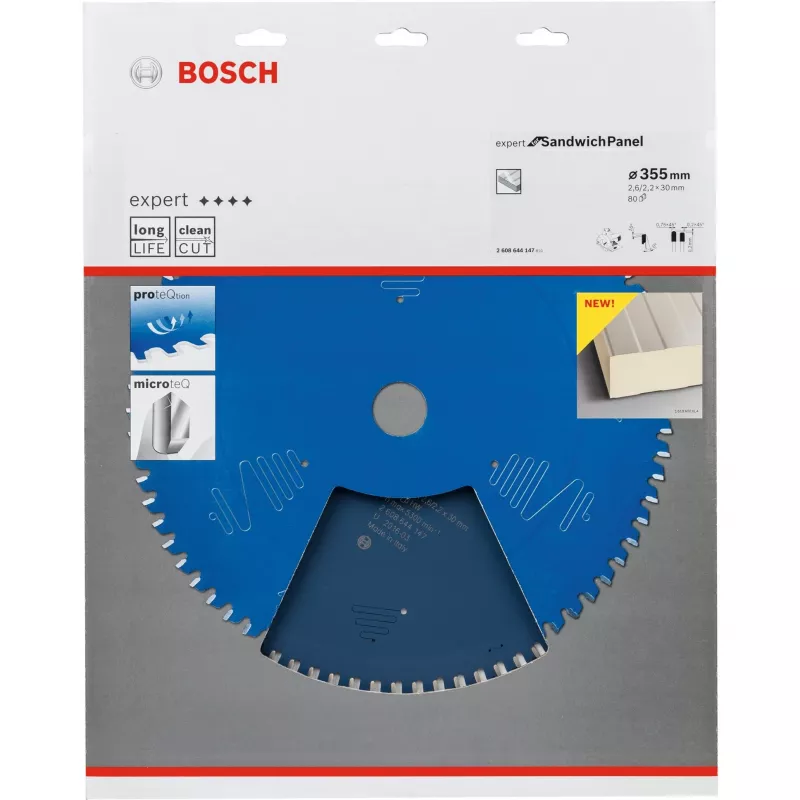 Bosch Expert for Sandwich Panel ripzāģa asmens 355 mm, 80 zobi, caurums 30 mm, 2608644147