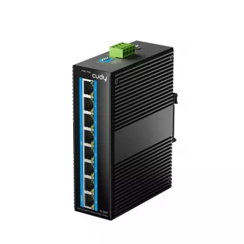 Nepārvaldāms Gigabit Ethernet PoE slēdzis Cudy IG1008P — 8× Gigabit (10/100/1000), PoE, 48–57V, 20 Gbit/s, 8000 MAC, piestiprināms pie sienas, melns