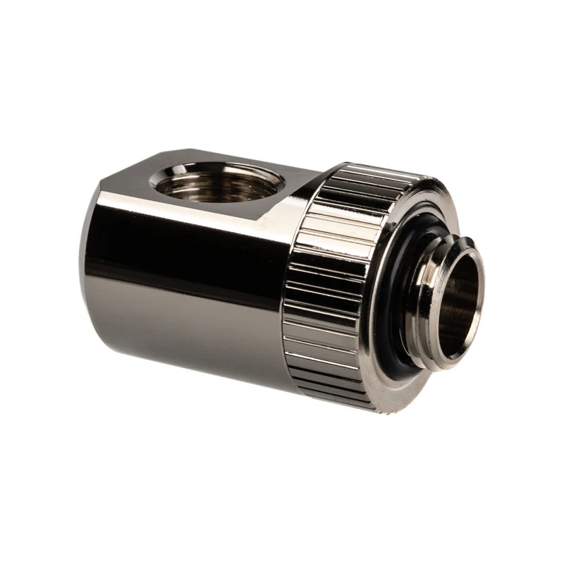 EK Water Blocks EK-Torque adapteris 90 grādi G1/4 collas AG uz G1/4 collas IG - grozāms, niķeļa sudraba