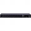 Inter-Tech SW-0816 strāvas sadales bloks (PDU) 8 maiņstrāvas ligzdas, melns