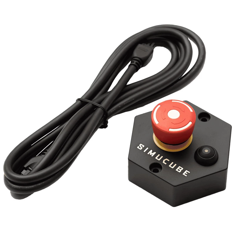 Button Simucube Premium Torque off button, Melns/Red, 120×120×70 mm