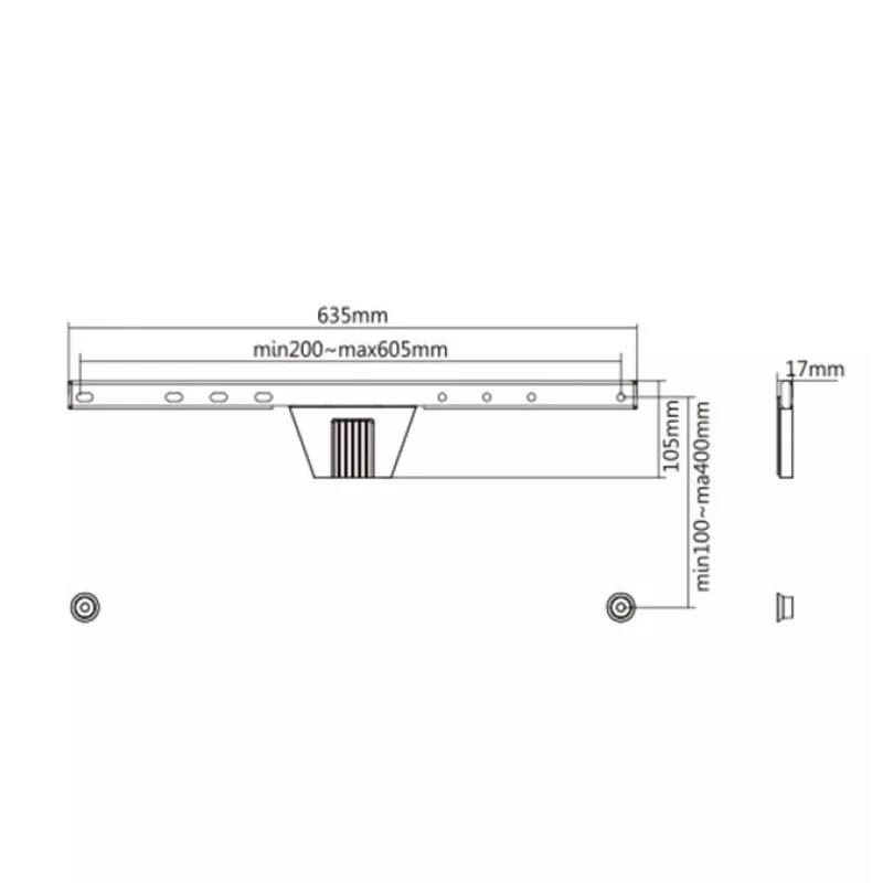 TV stiprinājums Gembird WM-S80F-01 2.03 m Melns 50 kg ietilpība