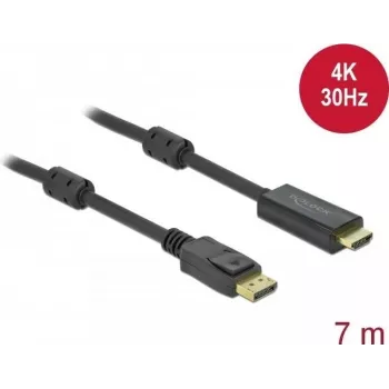Pasīvais DisplayPort 1.2 uz HDMI kabelis DeLOCK 85961 4K 30 Hz 7 m