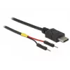 USB kabelis DeLOCK 85418 0.1 m USB C melns