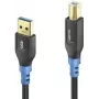 USB kabelis PureLink FI-U200-003 USB 2.0 0,3 m USB A USB B melns zils