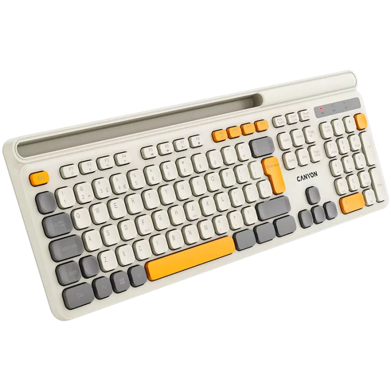 CANYON tastatūra HKB-W03 EN AAA Bezvadu Bēša