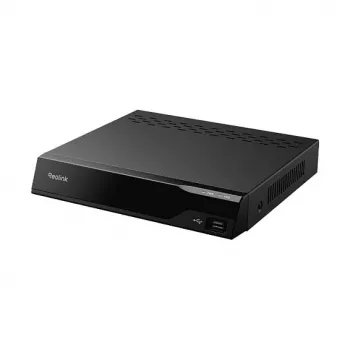 Tīkla videoreģistrators Reolink RP-PN8-NHD — 8 kanālu PoE NVR, maks. 4K, SATA līdz 32TB, melns