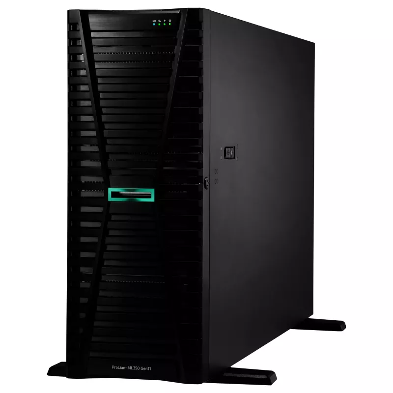 Torņu serveris HP Enterprise ProLiant ML350 Gen11 Intel Xeon Silver 4510 2.4GHz 12c 1P 64GB DDR5 8x SFF 2x1000W