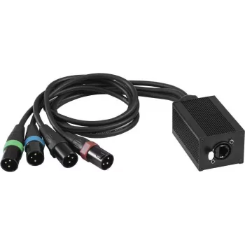 DMX-RJ45 adapteris EUROLITE DNK-1 (MPN 70064831) DMX512 signālu pārveidošanai uz RJ45 savienojumiem
