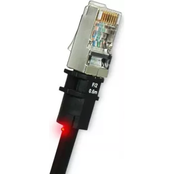Tīkla kabelis PatchSee PK-F-4 RJ-45 Cat5e 1.2 m melns