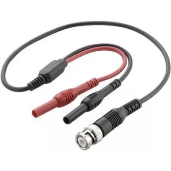VOLTCRAFT BNC-Test Lead 0,50 m melns, sarkans (VC-10906575)