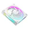 120 mm balts PC korpusa ventilators DeepCool FL12 WH, 2150 RPM, PWM, 55 CFM, 32 dB, FDB, 4-pin
