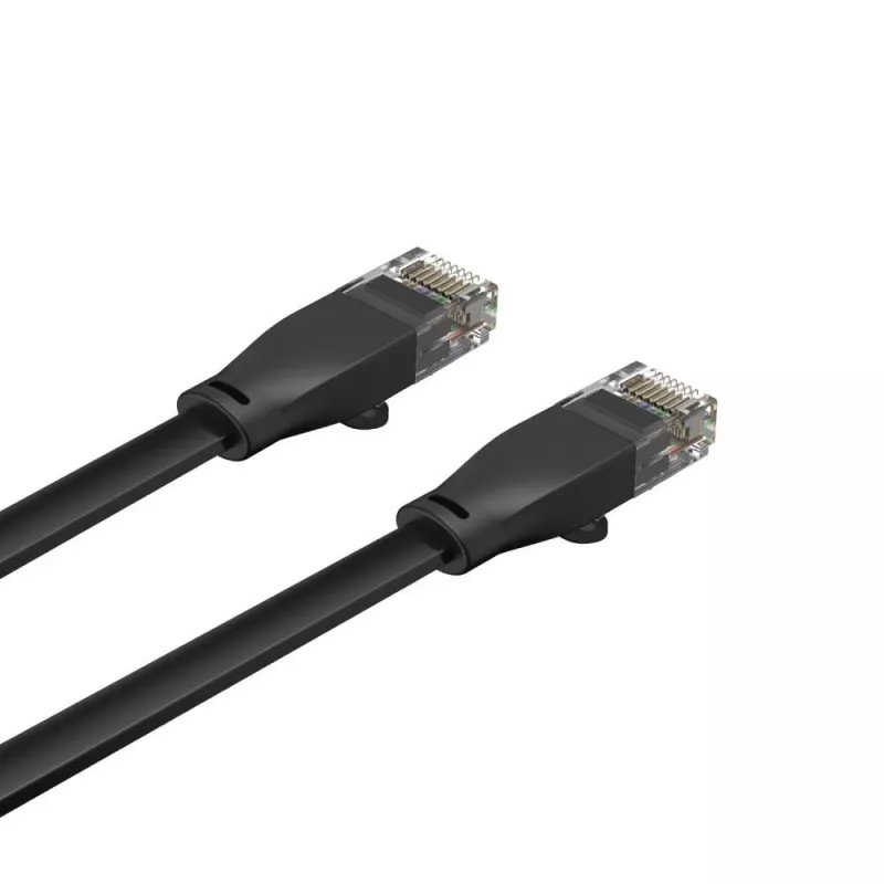 Ethernet kabelis Unitek Cat6 UTP RJ45 3 m, Gigabit, 250 MHz, melns, ciets vads, PVC apvalks