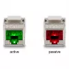 DeLOCK Keystone modulis RJ45 ligzda uz LSA Cat.6A ar LED sudrabbalts