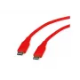 ROLINE USB 2.0 kabelis C-C ST/ST silikons, 60 W, 1 m, sarkans - Kabelis - digitālais/dati (11.02.9121)