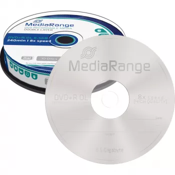 DVD+R DL MediaRange MR466 8,5 GB 10 gab.