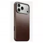 Mobilā tālruņa maciņš Nomad Traditional Leather Case priekš iPhone 17 Pro Max, āda/alumīnijs/mikrošķiedra, der 6.9 collu (Brūns)