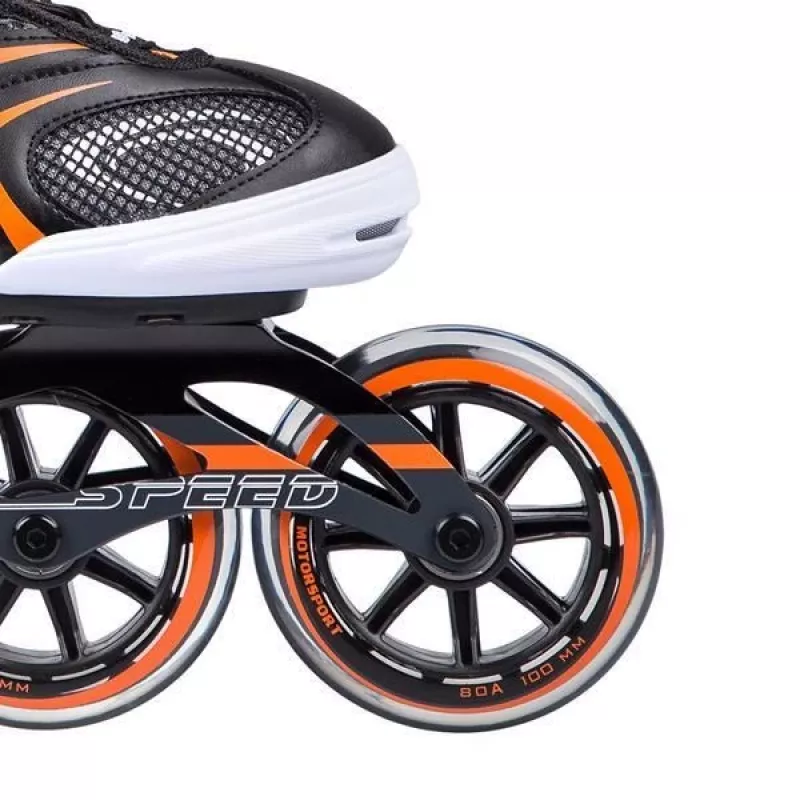 Skrituļslidas Nils Extreme NA1060S MELNI ORANŽAS IZM. 40