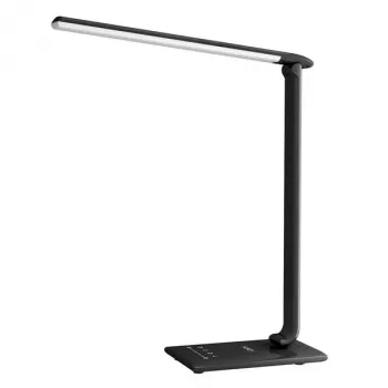 LED galda lampa Aukey LT-T10 12W 3000–6500K — regulējama krāsu temperatūra, melna