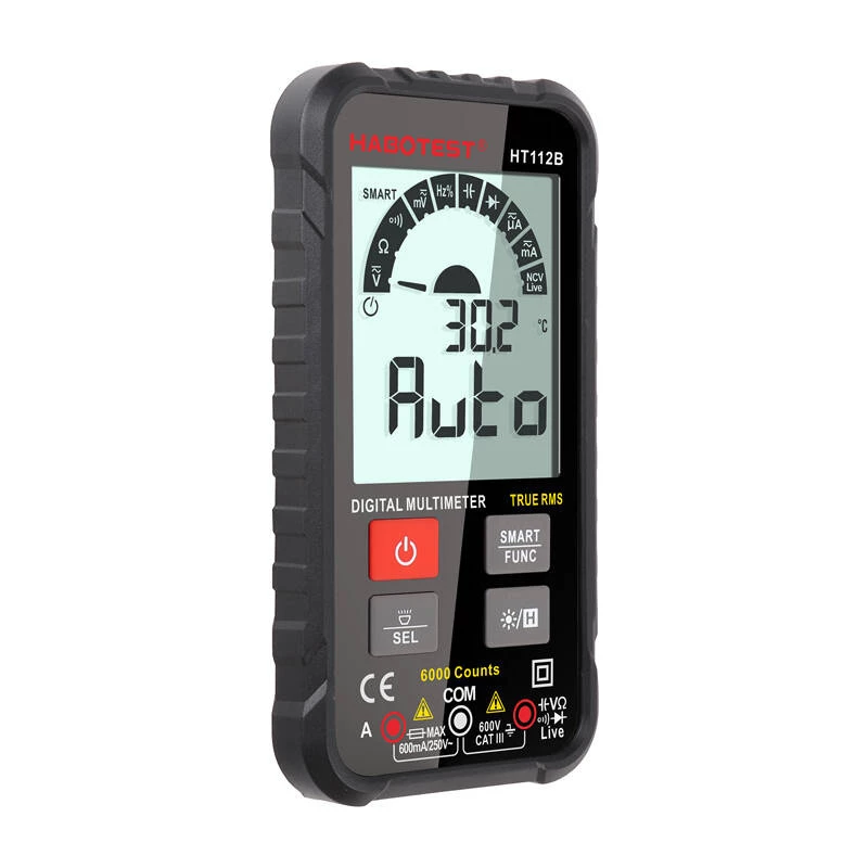 Patiesā RMS digitālais universālais multimetrs Habotest HT112B