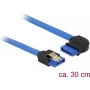 SATA kabelis DeLOCK 84990 0,3 m SATA 7-pin melns zils