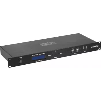 Apgaismojuma tīkla mezgls EUROLITE Art-Net DMX 70064843 — 8 DMX izejas caur Ethernet