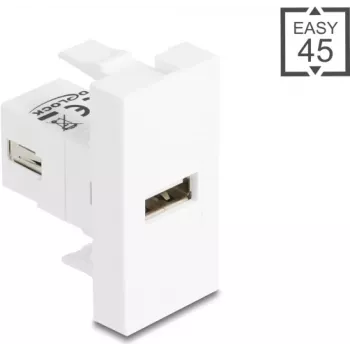 USB 2.0 Type-A–Type-A kabeļa adapteris, DELOCK 90908, ekranēts, USB 2.0