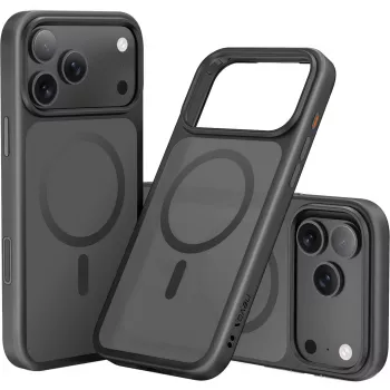 StyleShell INVISIO, Phone Case Melns, iPhone 17 Pro Max, Saderīga ar MagSafe