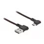USB kabelis DeLOCK EASY-USB 2.0 Type-A uz Micro-B spraudnis 2m melns