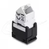 DELOCK Keystone modulis RJ45 ligzda uz LSA Cat.6 45° leņķveida neekranēts melns