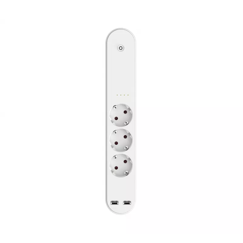 Viedā pagarinātājs Denver SHP-310U 3 AC kontaktligzdas F tips 3680 W