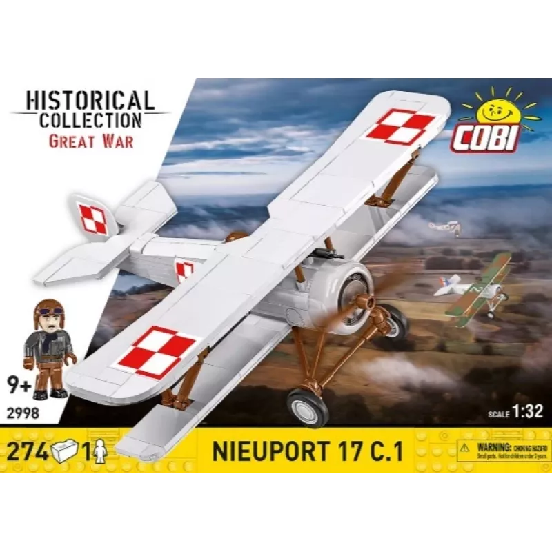 Cobi ķieģelīšu komplekts Nieuport 17 C.1 274 detaļas modeļa komplekts
