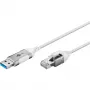 Goobay Ethernet-kabelis USB-A 3.0 uz RJ45 plāns 1 m - savieno maršrutētāju, modemu vai (74377)