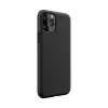 Silikona maciņš Devia Nature Series iPhone 12 Pro Max — melns, mīkstas tekstūras aizsargvāciņš